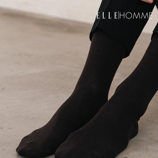 [쾌적함 유지] 엘르 옴므 에어로실버 코튼 크루삭스 6팩(PACK)