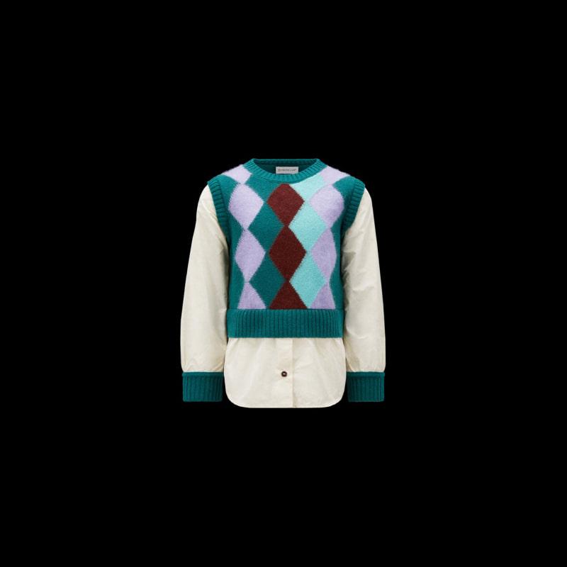 MONCLER 울-Taffeta 점퍼 멀티컬러 H29549C00004M2128850