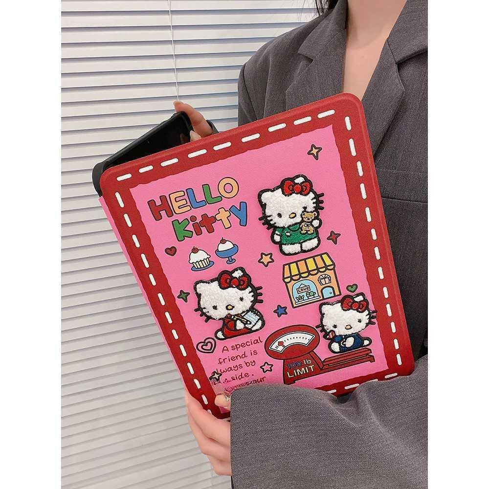 핑크키티 핑크 아이패드 케이스 파우치