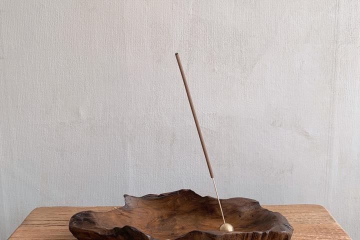 티크우드 인센스 홀더 악세사리 트레이 향받침대