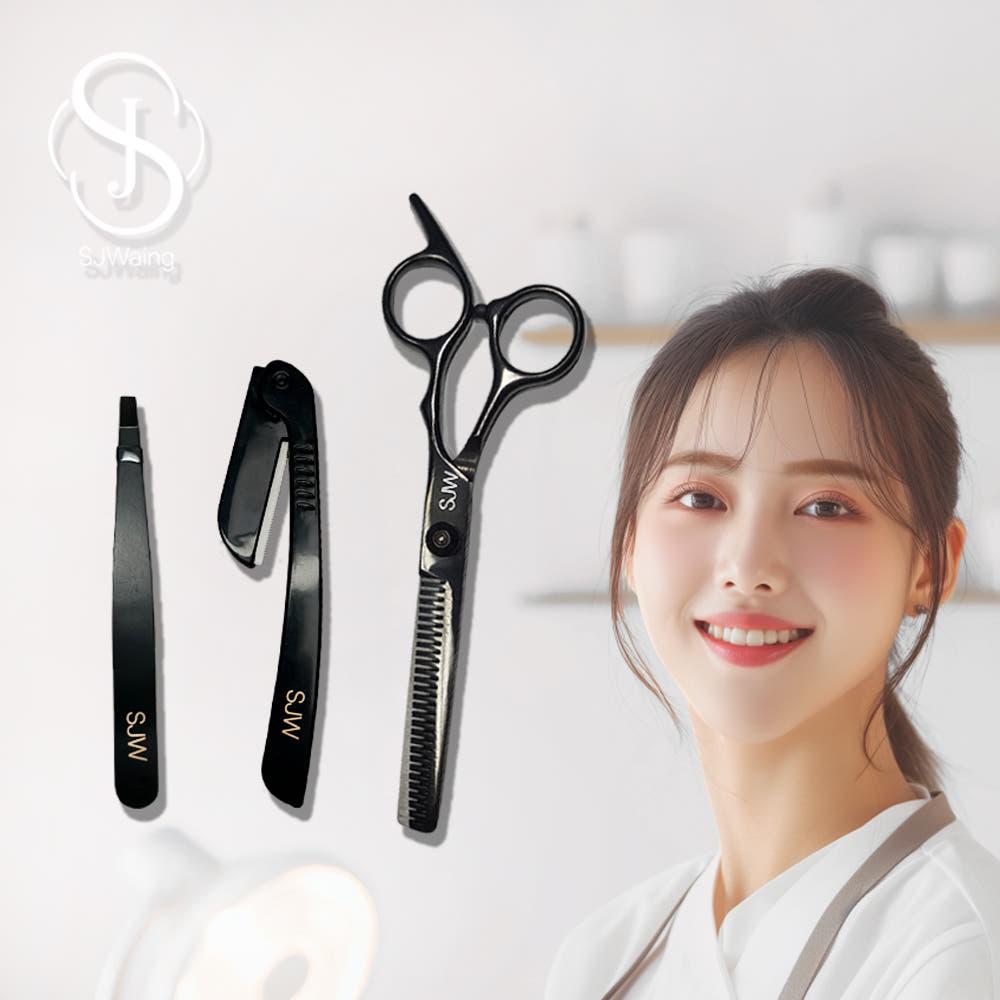 음모숱가위 SJ 왁싱가위 브라질리언 숱치는 제모 왁싱용 숱치기 숱정리 Y존 전용 