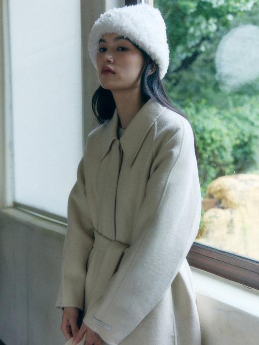 [2차리오더] Cashmere blend coat_light beige