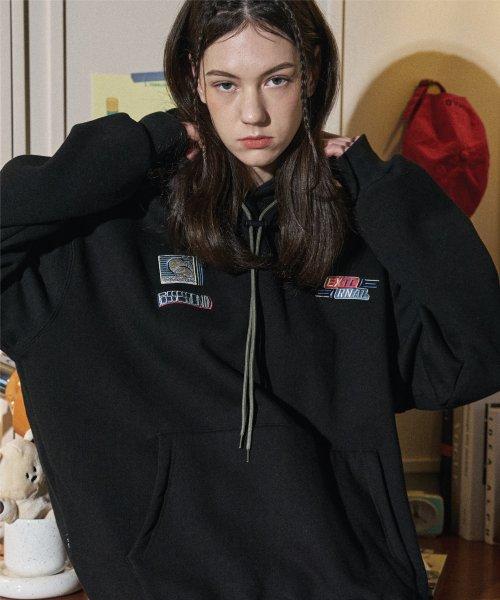 익스터널 스토퍼 후드티 블랙