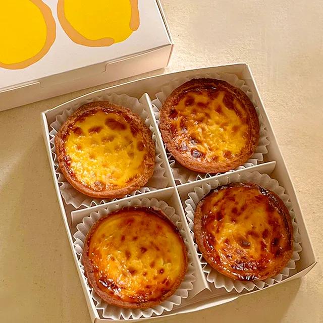 [두 가지 맛을 동시에] 클래식&크림치즈 에그타르트 2종 4구박스