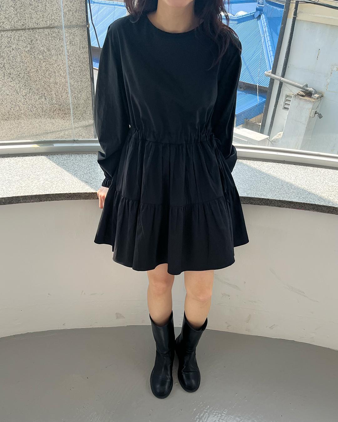 noncollared shirt frill ops - 2colors
