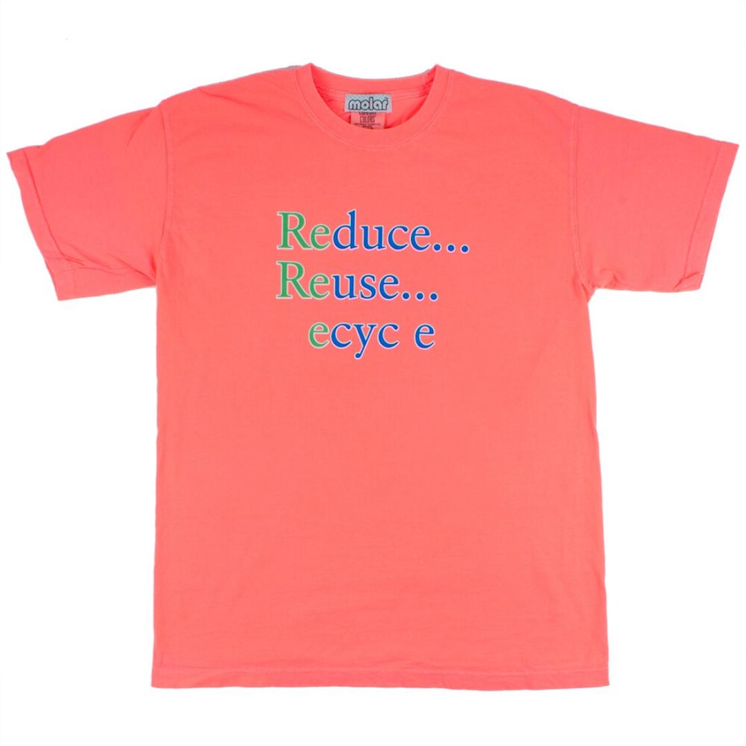 ecyce washed tee (neon orange)