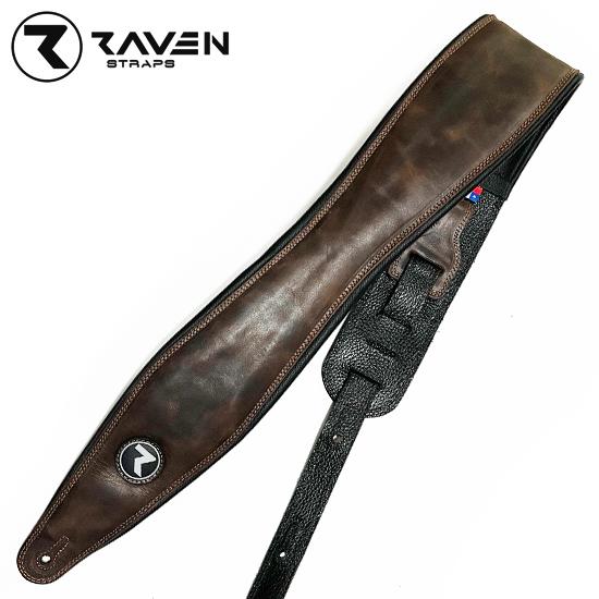 [Raven] TRINITY series 4 inch - Dark Brown - 칠레 소가죽 스트랩 with 패딩