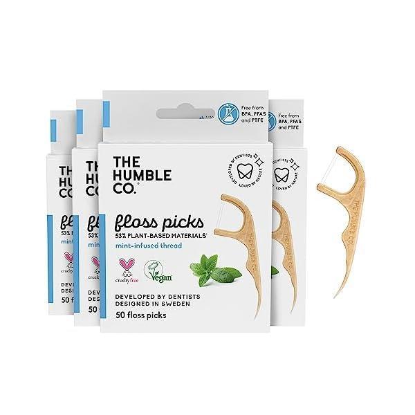 The Humble Co 치실 (200개) 구강 관리(민트 이중 스레드)