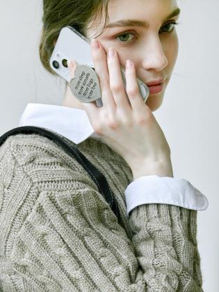 TBA 메탈 빈티지 하트 정품 그립톡