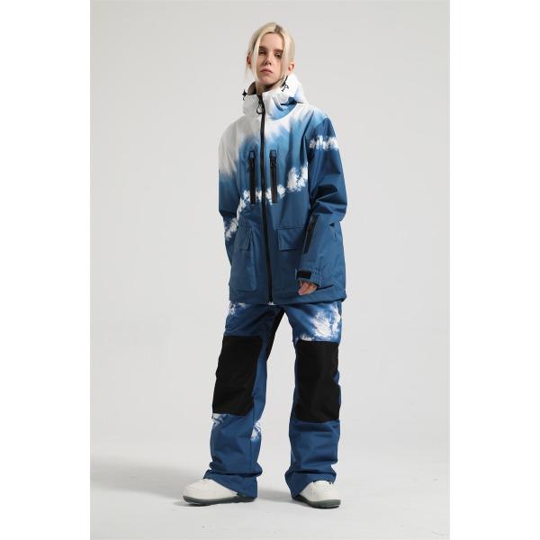 여성스키복 남녀공용 스키 수트 스노보드 재킷 턱받이 바지 방풍 방수 슈퍼 웜 커플 의류 스포츠 산악복