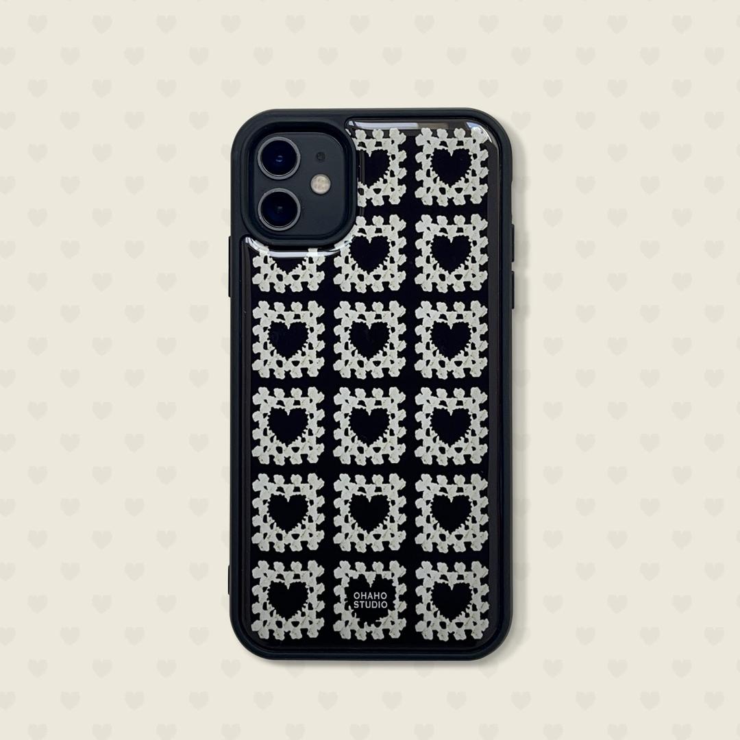 Heart Crochet Phone case (에폭시 범퍼)