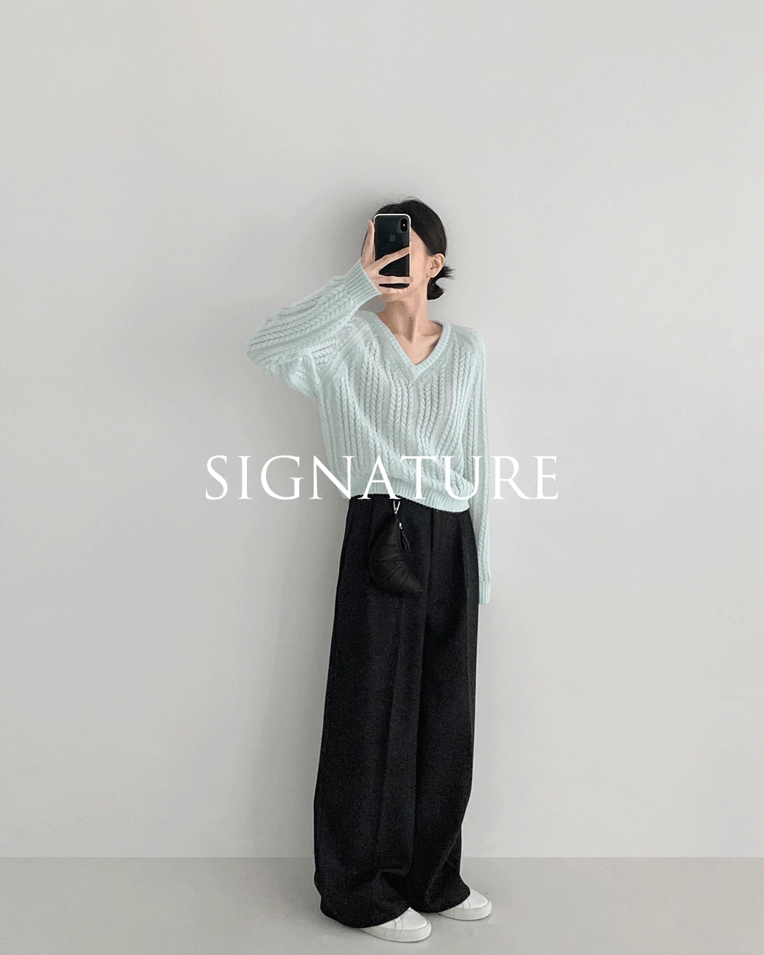 Signature wool slacks