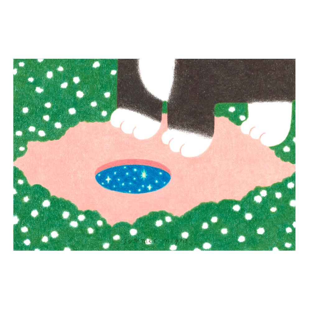 [여름밤] 마음을 지키는 고양이 엽서