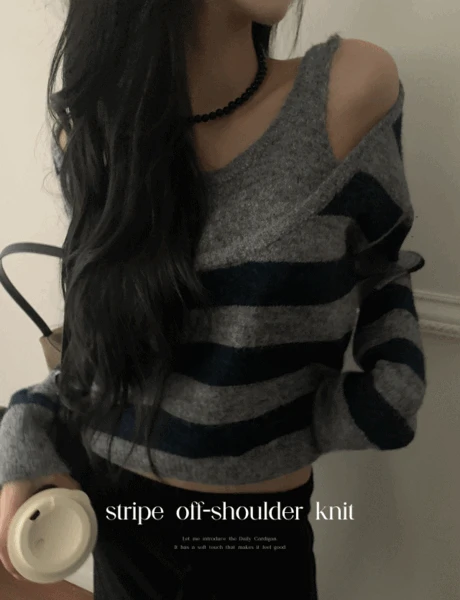 [연말룩🍷/데이트룩] 메이 단가라니트/오프숄더니트