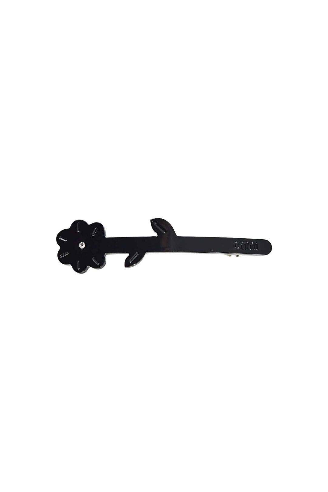 Black blossom barrette(1EA)