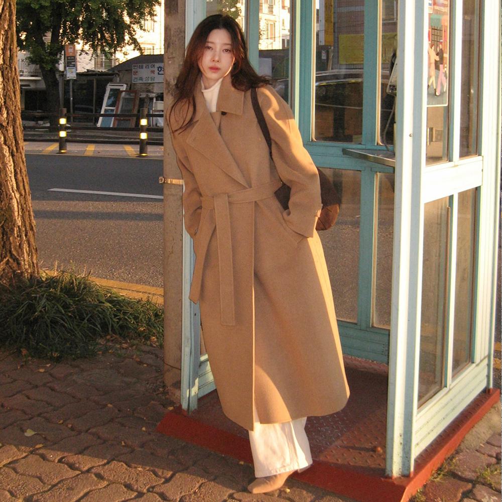 [여울 착용][유하 착용] Raglan Long Handmade Coat[LMBDWICT701]-3color