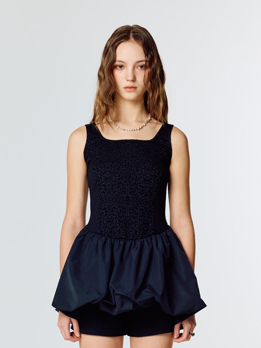 L15 BALLOON ONE-PIECE(BLACK)