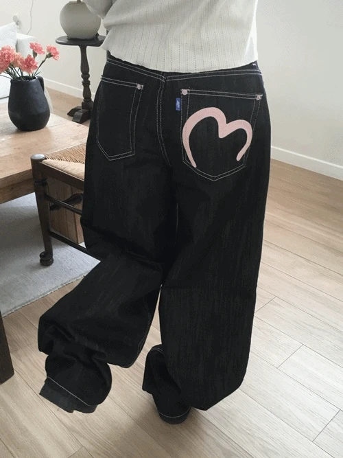 [ootj] 핑크 포인트 논페이드 데님 (1color)