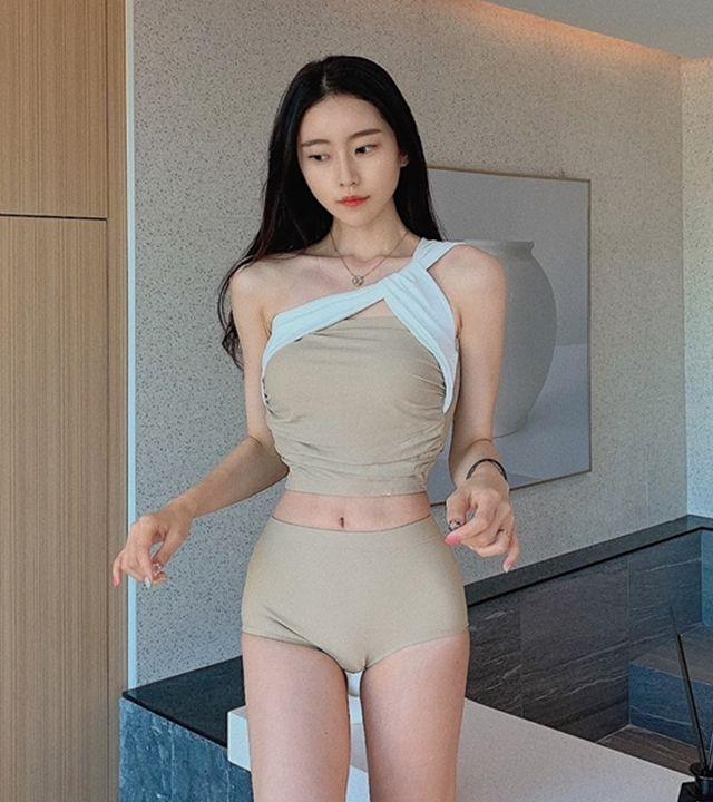 [2021 summer best] 원숄더 코지무드 베이크 모노키니 세트 (폴댄스의상가능,비키니추천,인생모노키니,남친pick,인생샷,풀빌라/호캉스][누브라옵션추가구매가능]