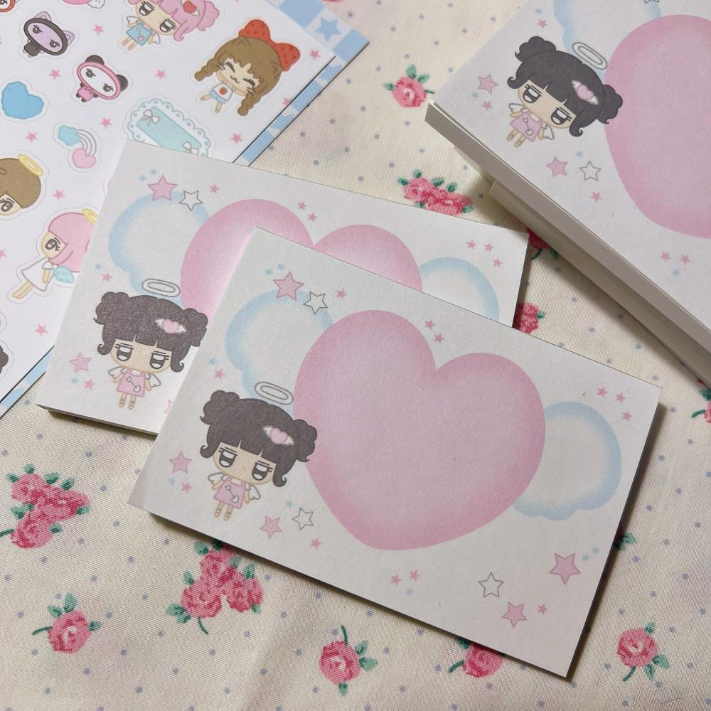 [해피희] 하트천사 떡메모지