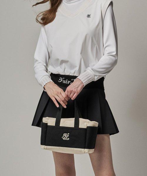 스트링 스퀘어 토트백(블랙)