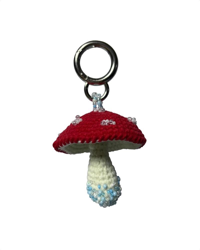 toadstool keyring / Red