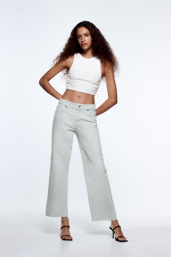 JEANS MID RISE WIDE STRAIGHT