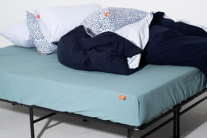 blue-green mattress cover 40수 워싱면 매트리스커버