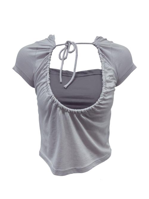 LUNA VEIL HOODIE T-SHIRTS LAVENDER