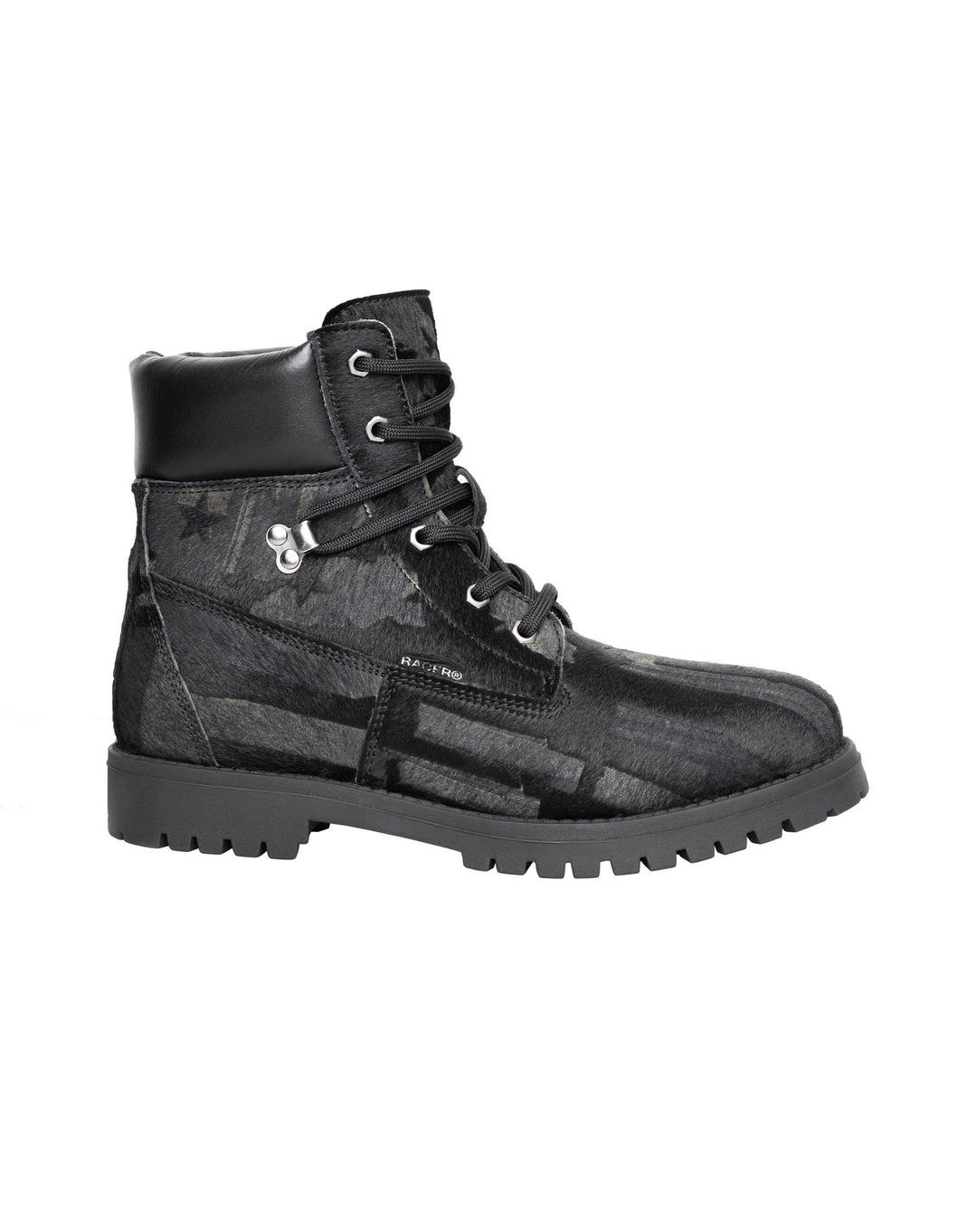 Black Pony Utility Boots - 37