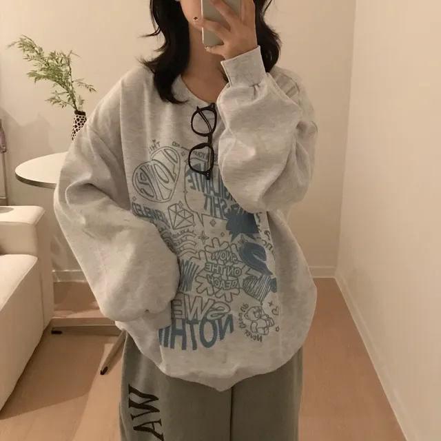 (오버핏/예쁨)Weekend love over - mtm