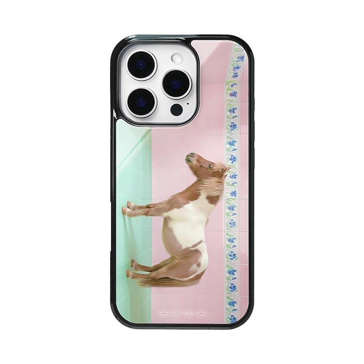 Pony's Bath Time Glass Bumper Case