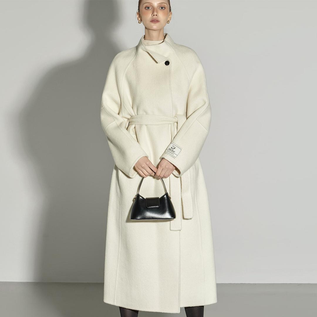 J2922 양모 하이넥 코트