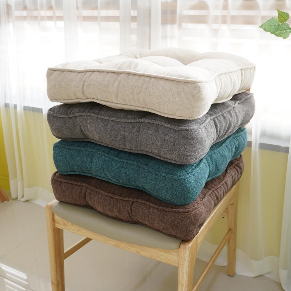 허즈아이 북유럽 8cm 두께 눈송이 방석 쿠션 대형 사각 식탁 의자