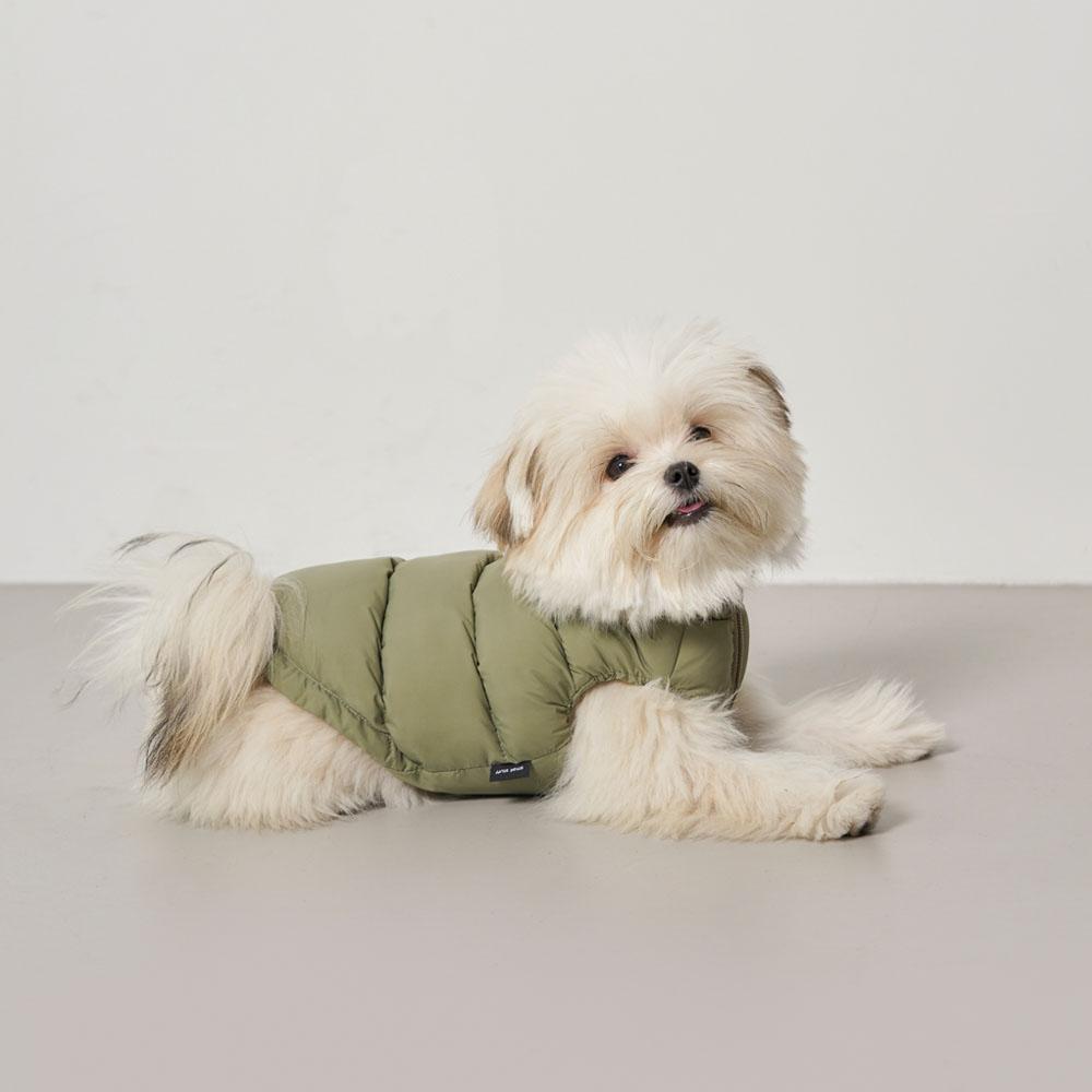 WELLON DOWN PUFFER VEST KHAKI
