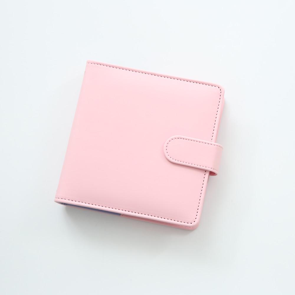 와이드 파스텔 핑크 마카롱 6공 다이어리 커버 컬러 - A7 와우숍