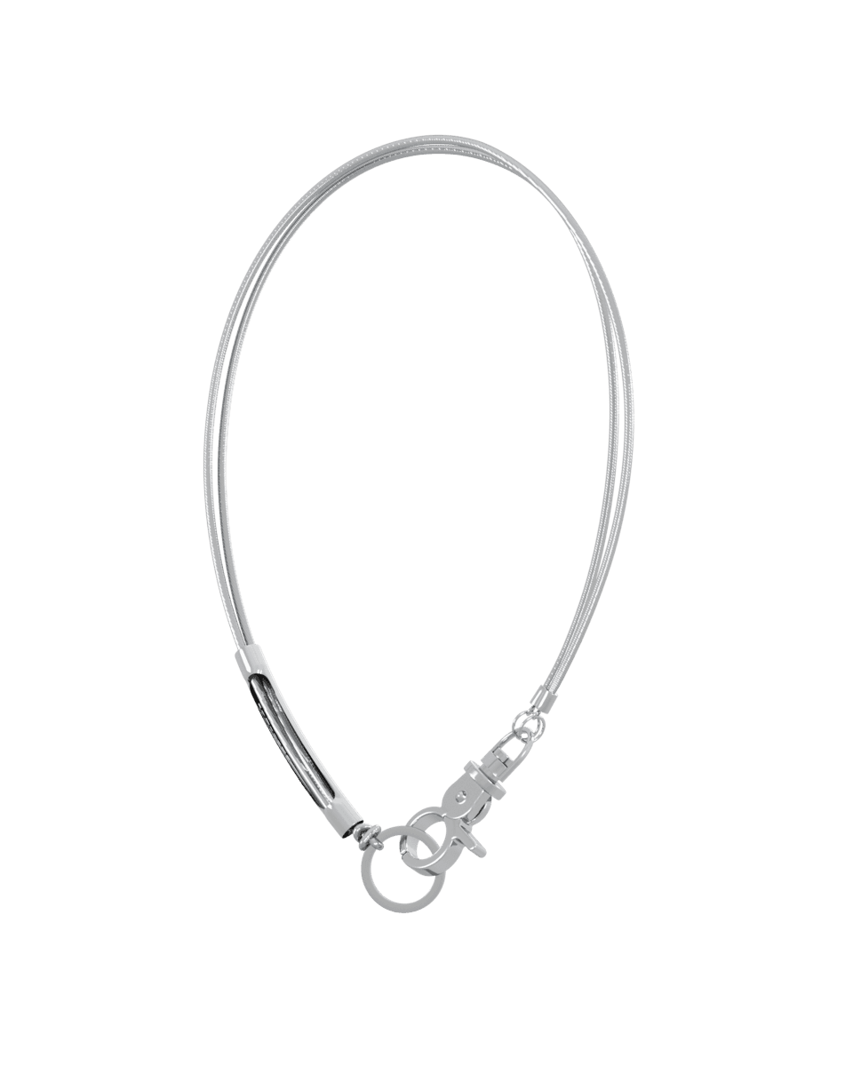3Way Sporty Tool Necklace (Glossy Silver)