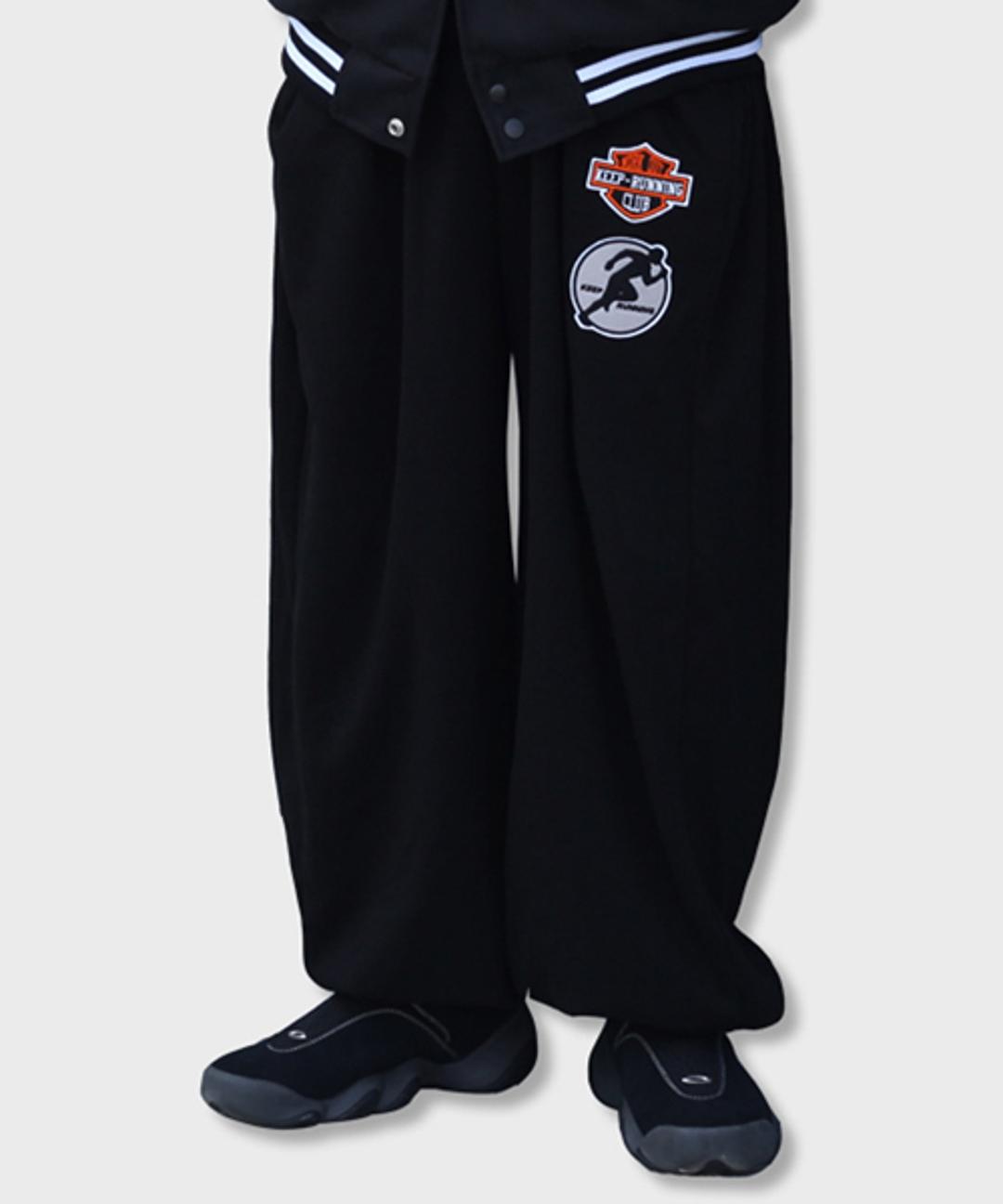 work out keep running sweat pants (black)