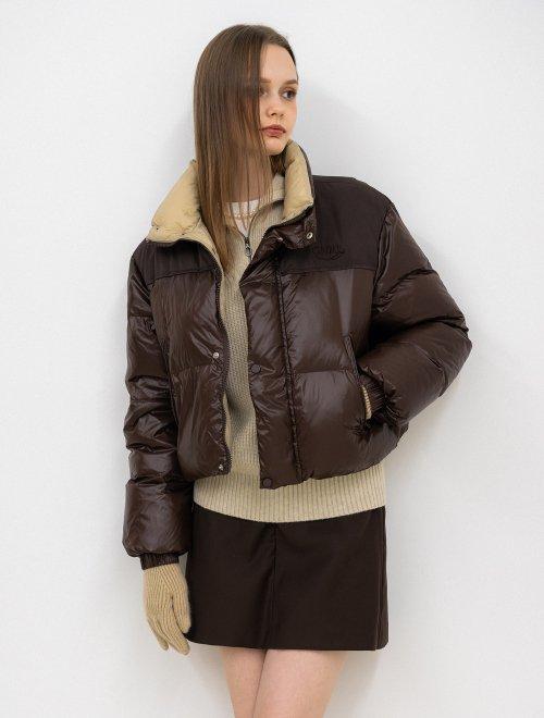 덕다운 배색 푸퍼 [BROWN] / SBC4U07005