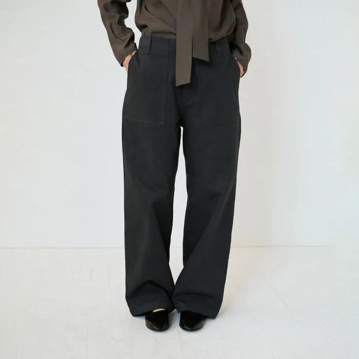 RAIL COTTON FATIGUE PANTS (CHARCOAL)