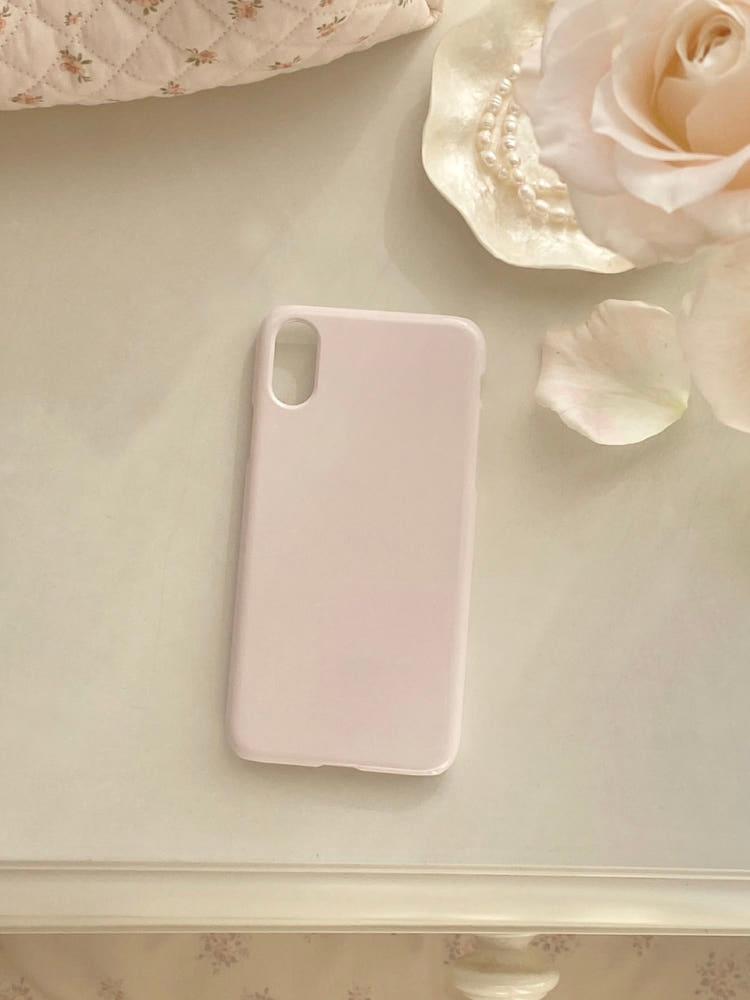 발레리나 핑크 유광 하드 케이스 아이폰 15