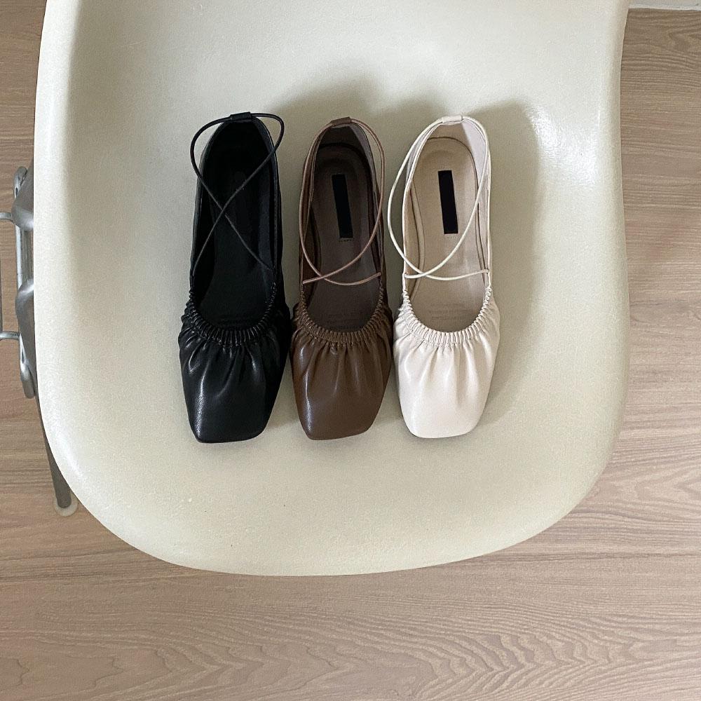 쭈글이 밴딩 말랑 플랫슈즈