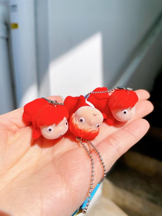 [지브리정품] 쪼꼬미 포뇨 키홀더 벼랑위의포뇨