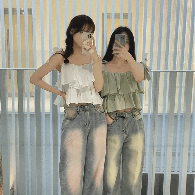 캉캉 리본 나시