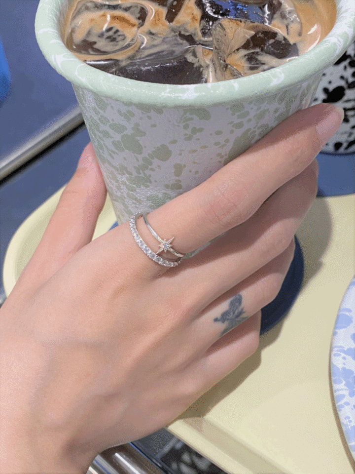 (silver 925) polaris set ring