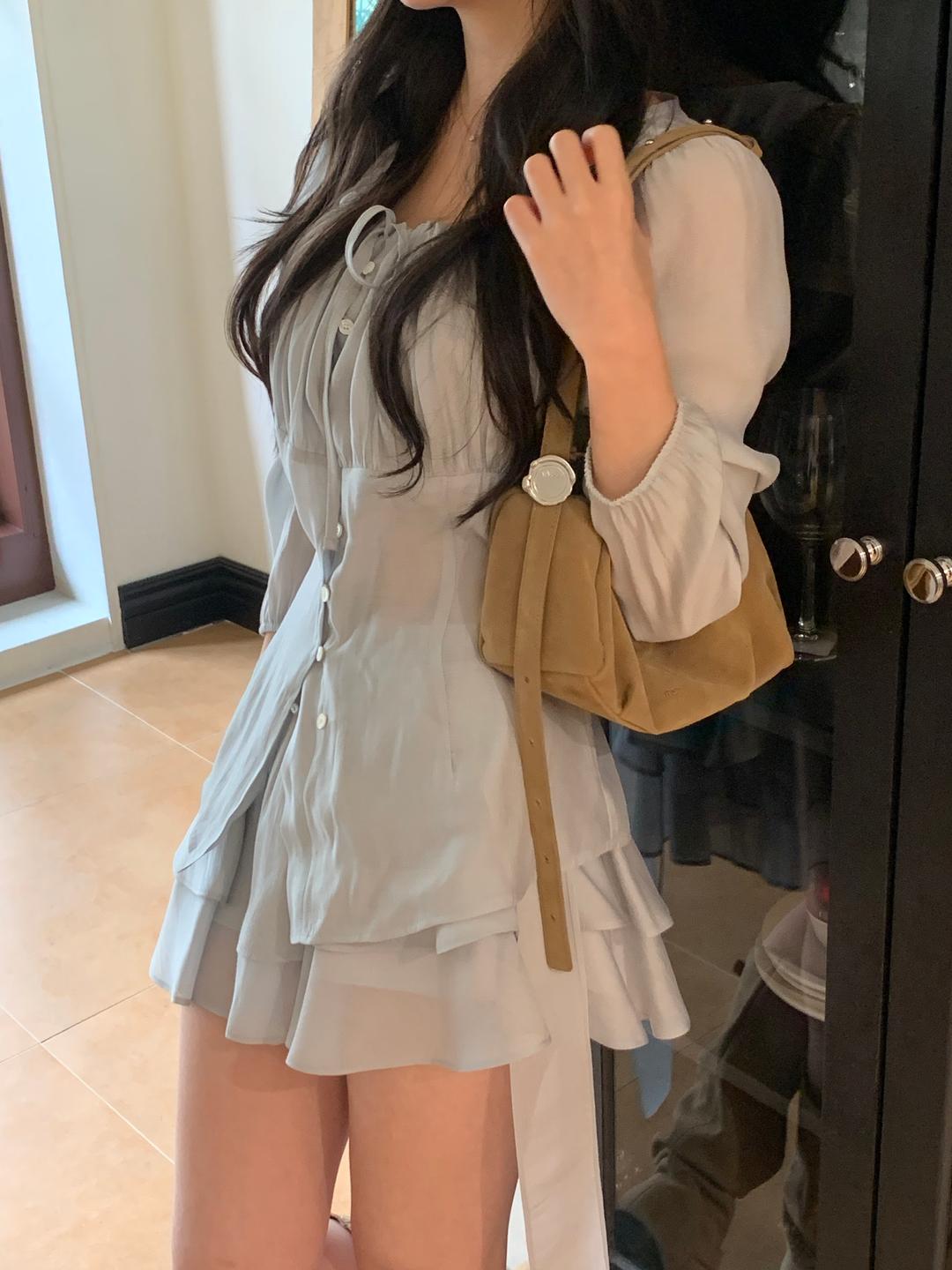 르보네어 [made] 아멜리 블라우스 프릴 스커트 팬츠 투피스 셋업 (3color)