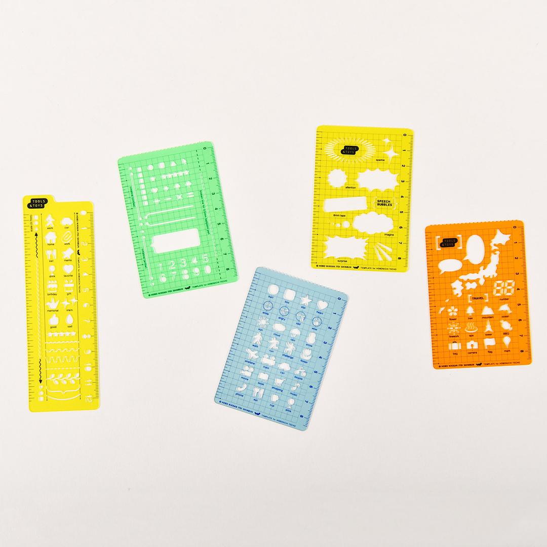 Hobonichi: Hobonichi Stencils - Accessories Lineup - Hobonichi Techo 2025
