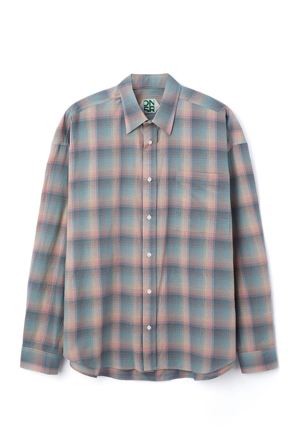 오버사이즈 플란넬 체크 셔츠 핑크 (4/16 예약 배송)