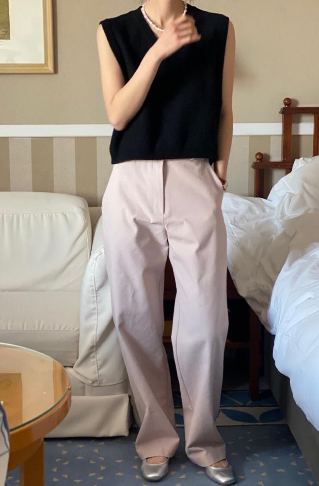 세미 와이드 팬츠 여성 통바지 면바지 언더스탠딩 메인스테이