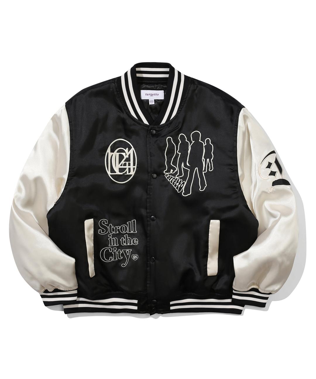 STROLL VARSITY JACKET_BLACK